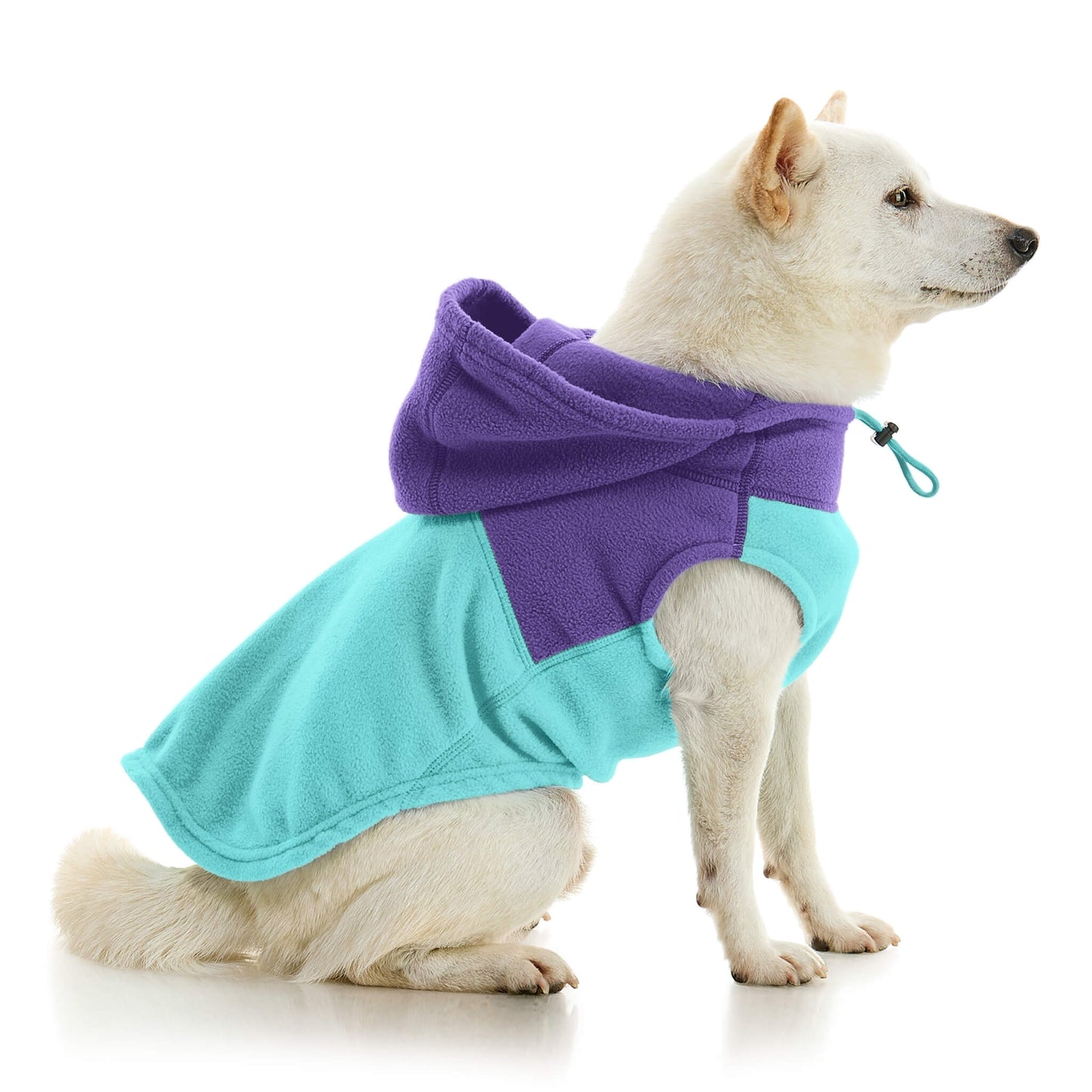 Fleece Vest Hoodie Two Tone