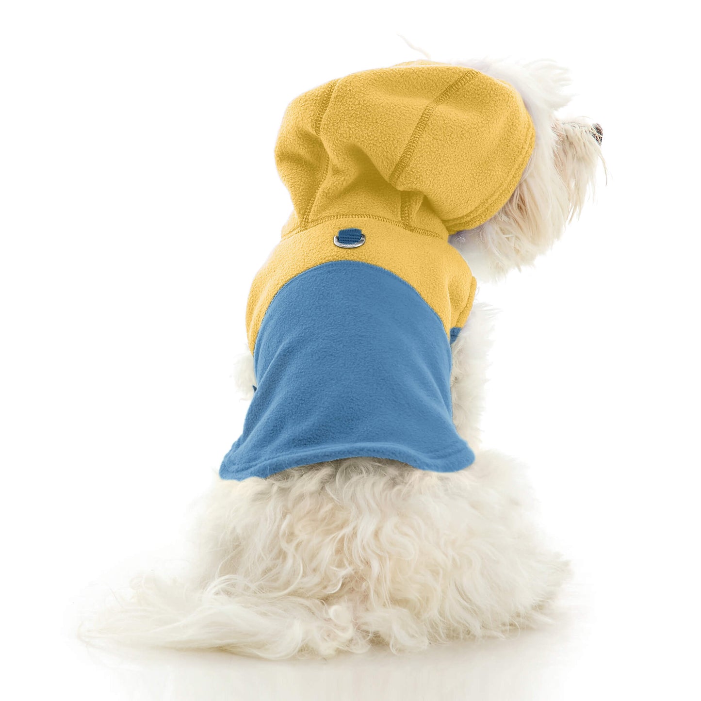 Fleece Vest Hoodie Two Tone