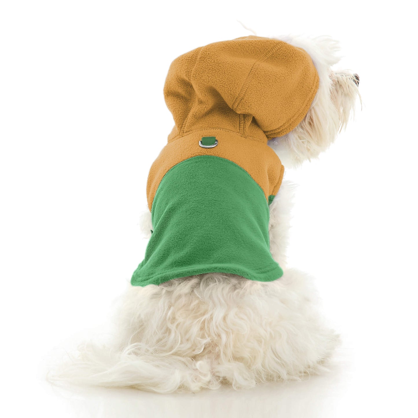 Fleece Vest Hoodie Two Tone