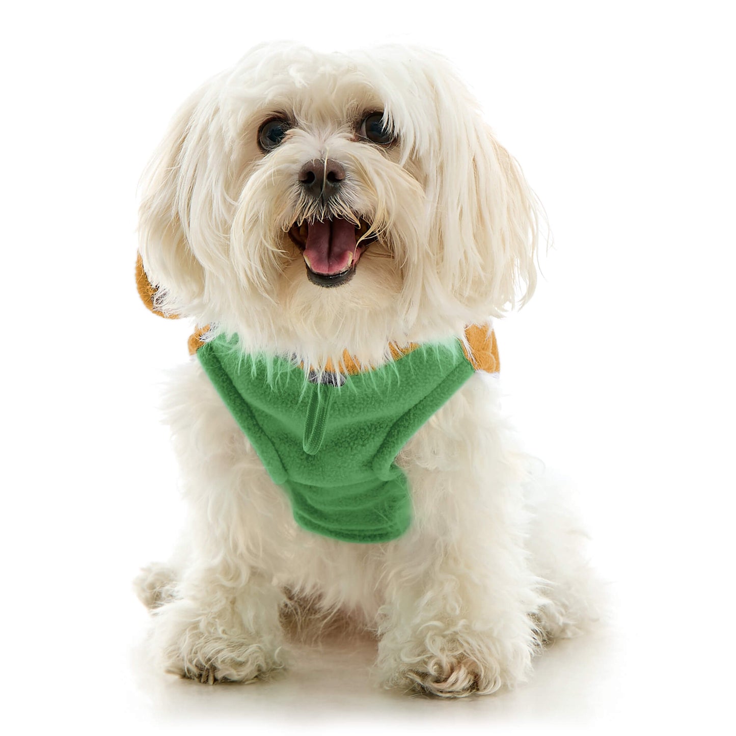 Fleece Vest Hoodie Two Tone