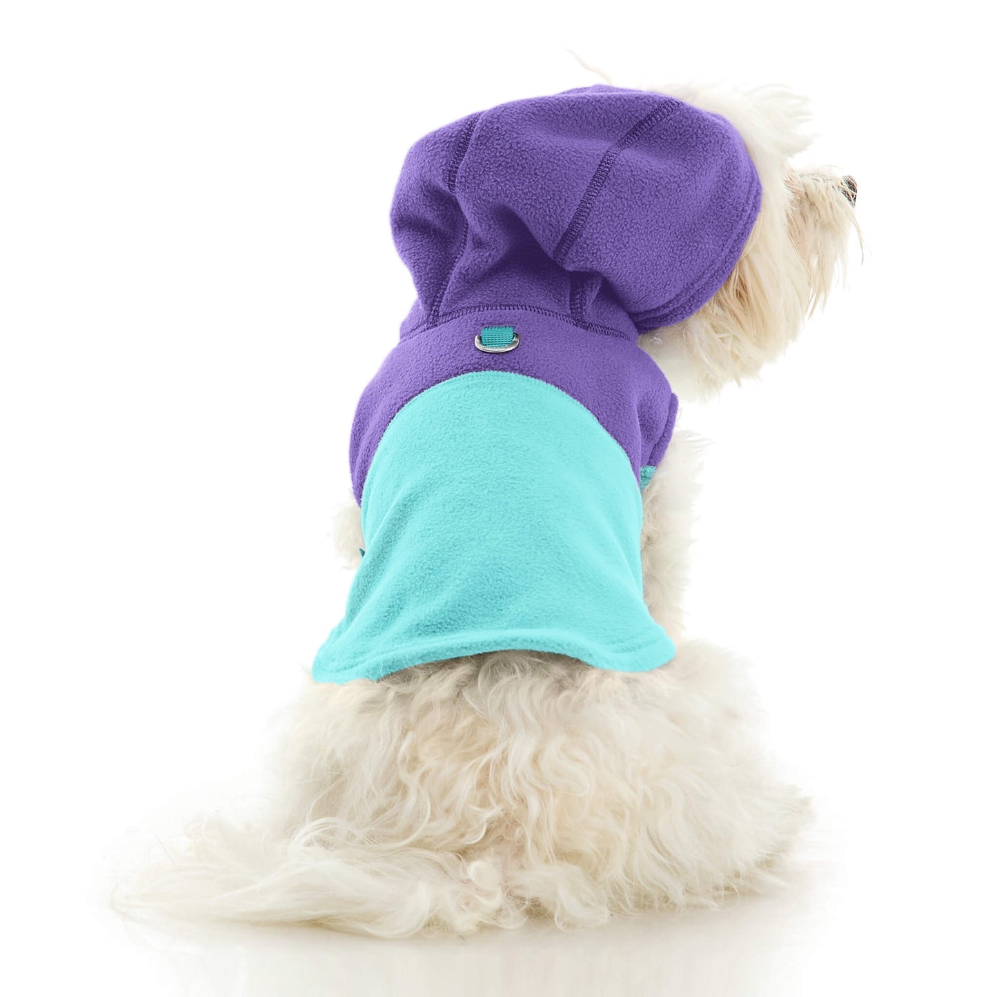 Fleece Vest Hoodie Two Tone