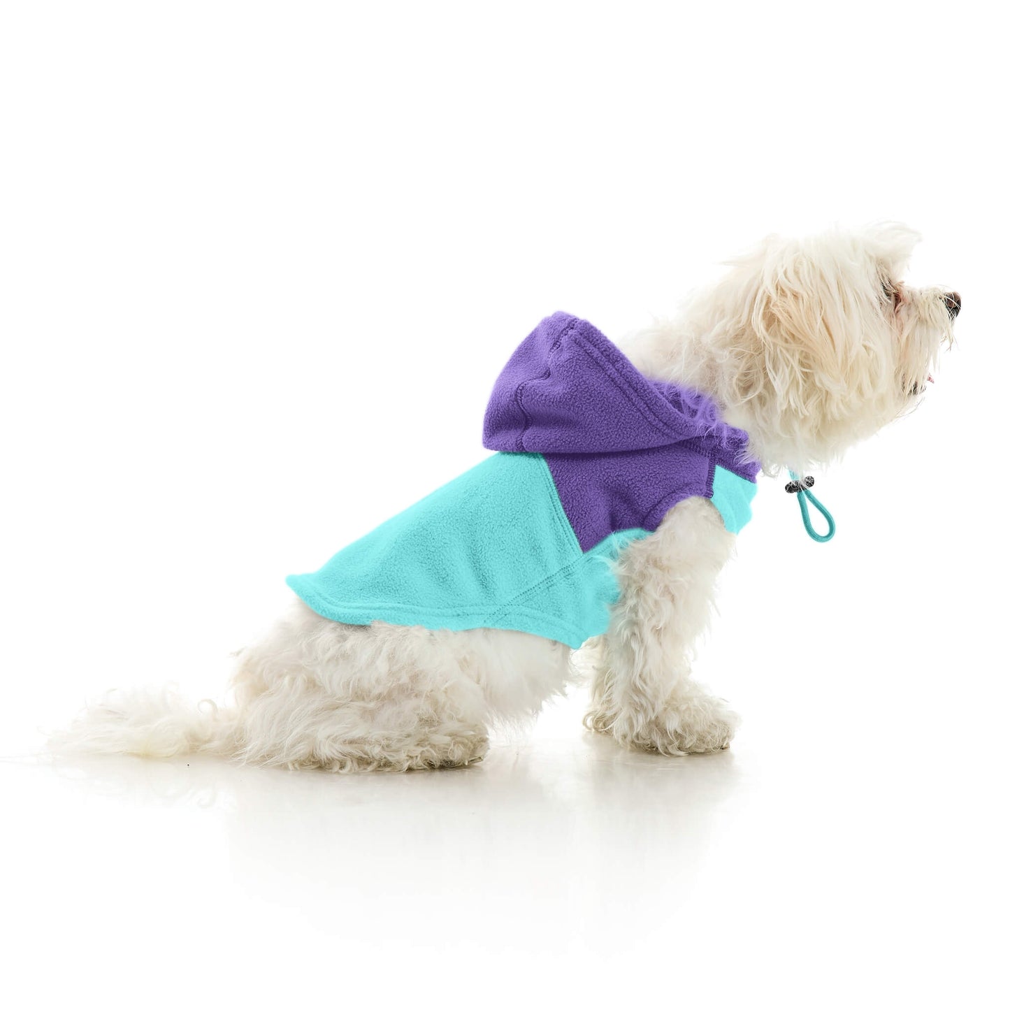 Fleece Vest Hoodie Two Tone