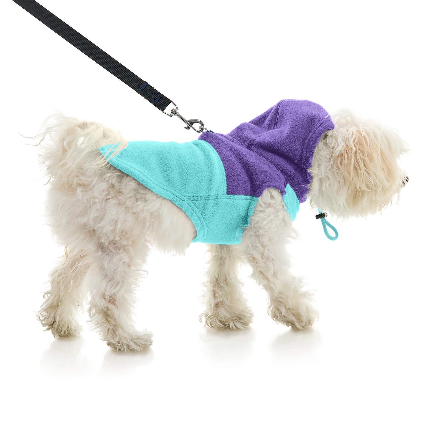 Fleece Vest Hoodie Two Tone