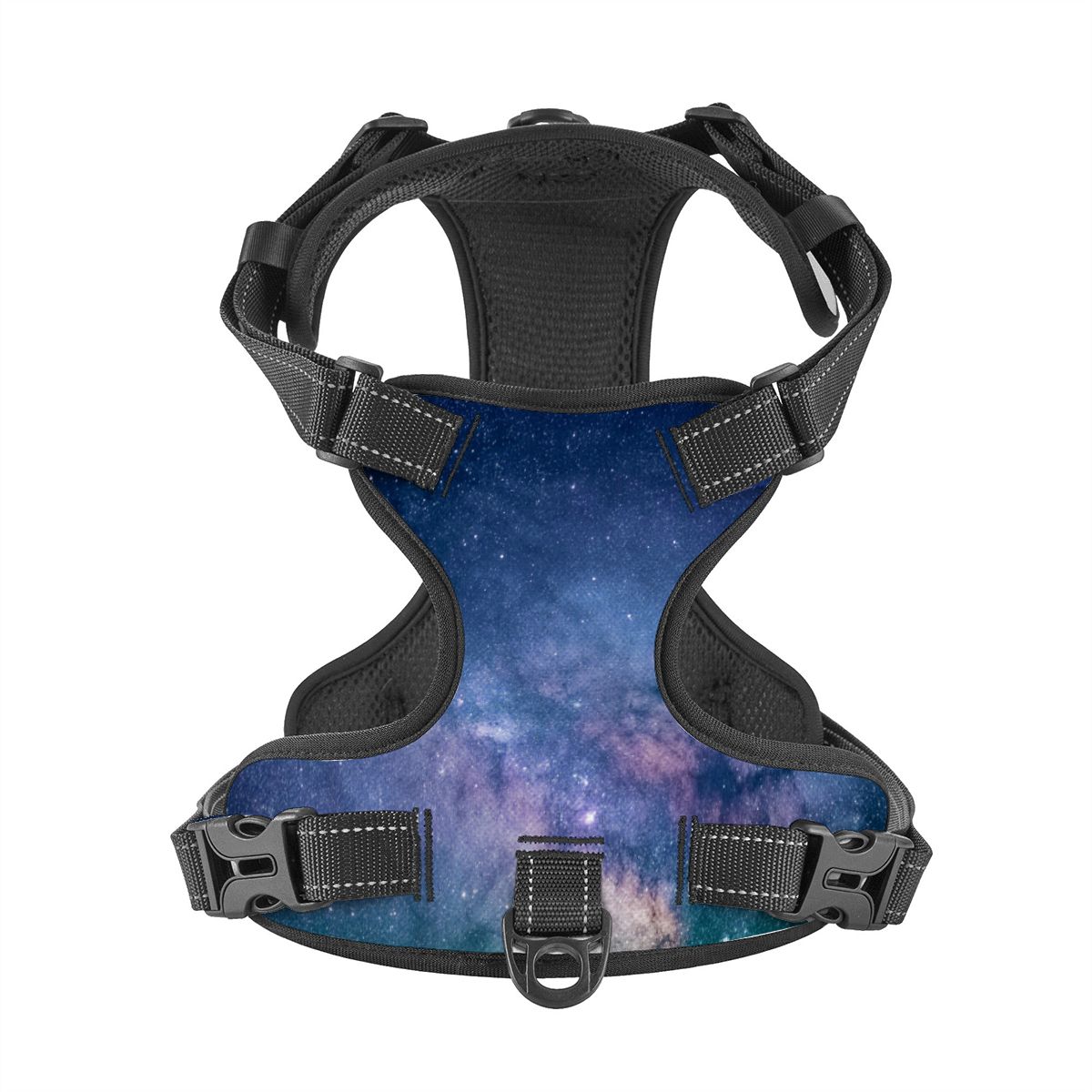 Deep Space Pet Harness and Leash Set - Reflective & Breathable