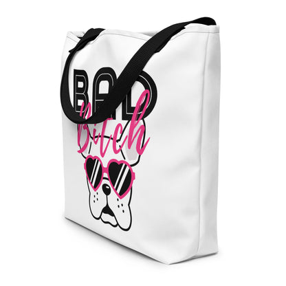 Bad Bitch Large Tote Bag - Durable & Spacious - Pet Pride Tees