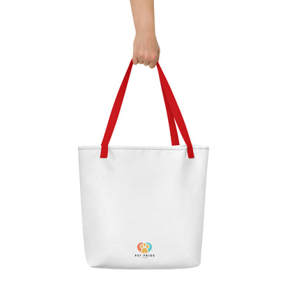 I Love NY Paw Heart Large Tote Bag - Durable & Spacious - Pet Pride Tees