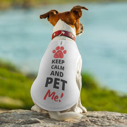 Keep Calm And Pet Me Pet Tank Top - Pet Pride Tees