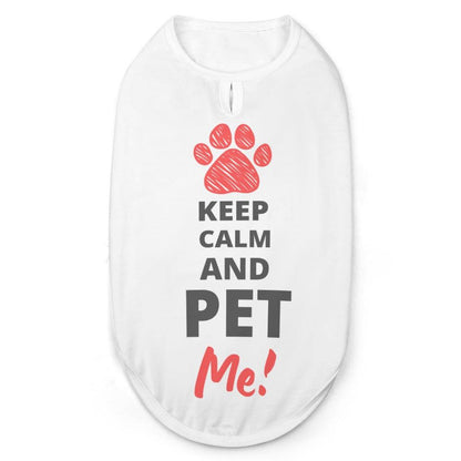 Keep Calm And Pet Me Pet Tank Top - Pet Pride Tees
