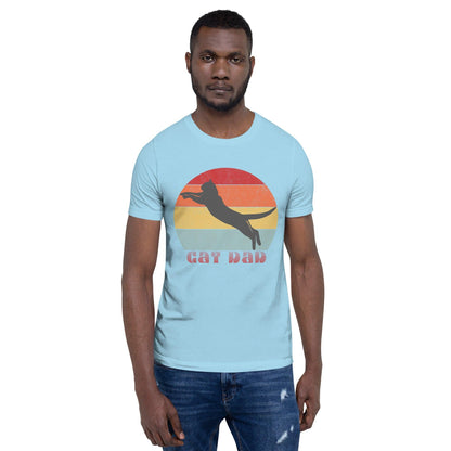 Cat Dad Crew Neck T-Shirt - Pet Pride Tees