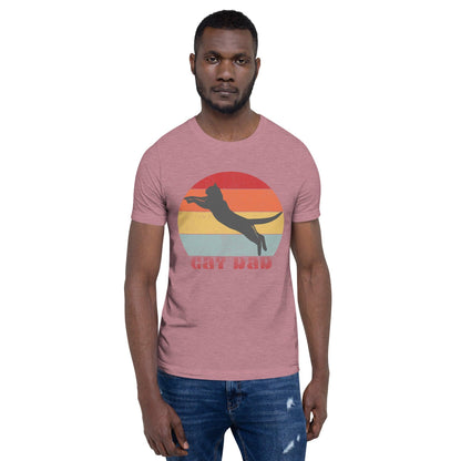 Cat Dad Crew Neck T-Shirt - Pet Pride Tees