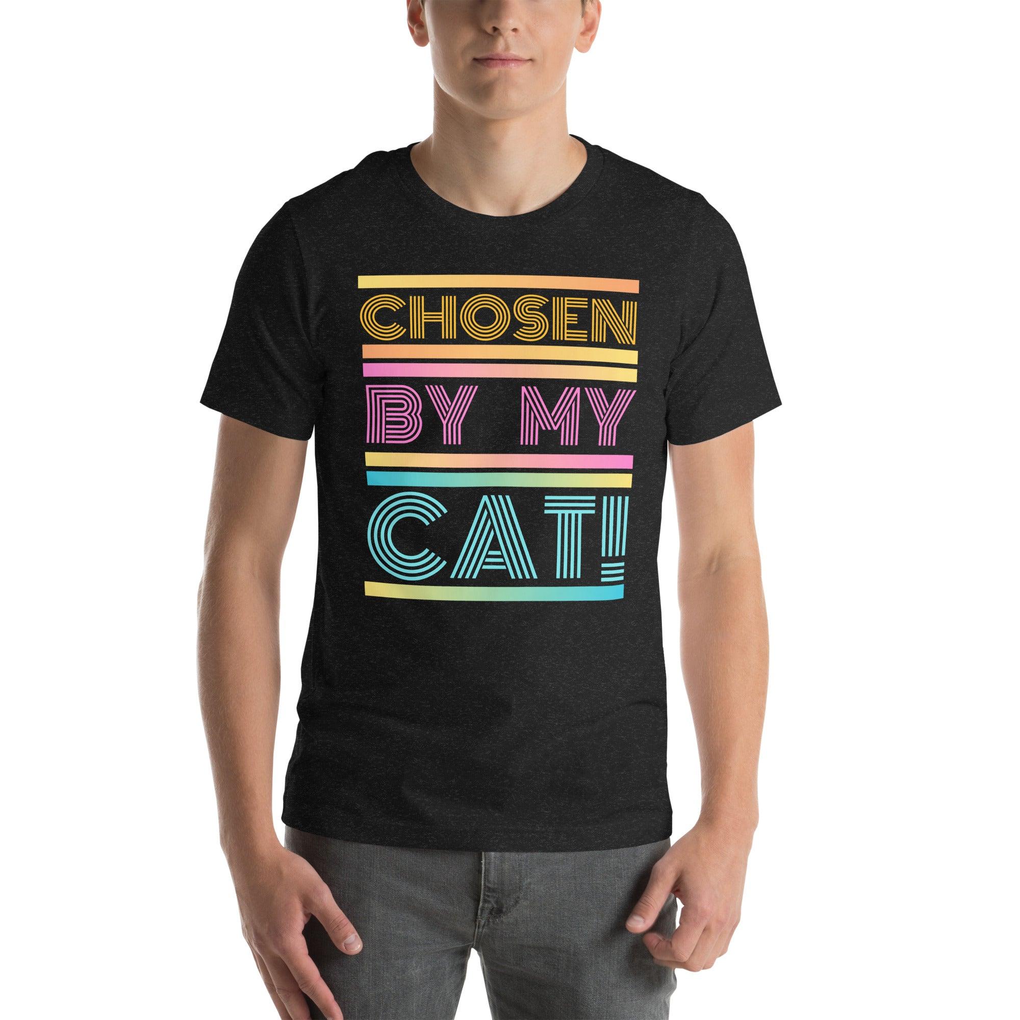 Chosen By My Cat Crew Neck T-Shirt - Pet Pride Tees