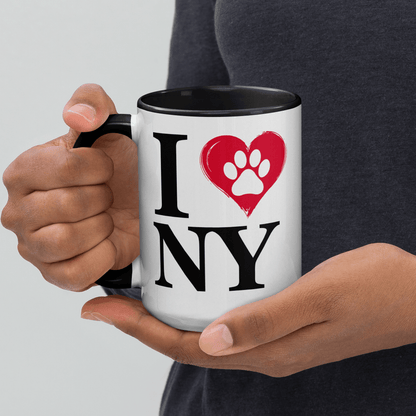 I Love NY Paw Heart Ceramic Mug - 15oz. - Pet Pride Tees