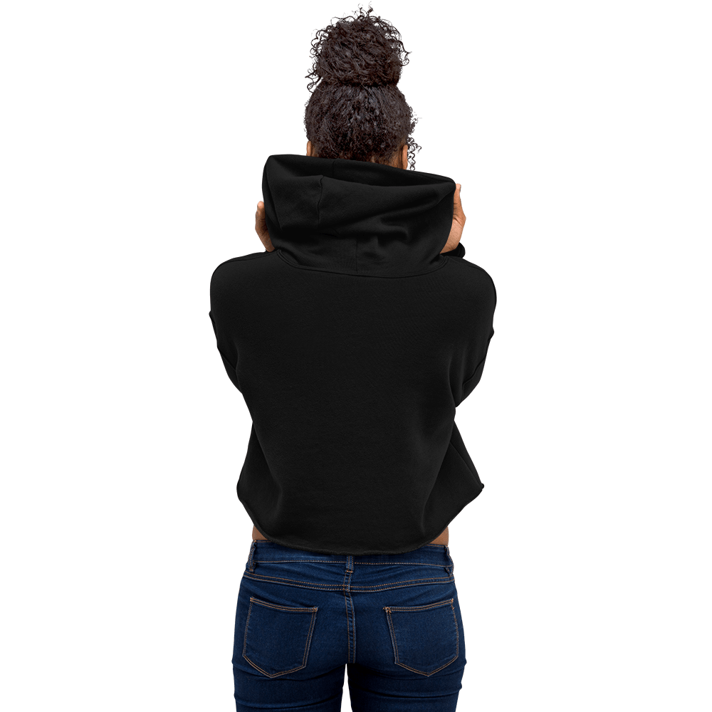 I Love NY Paw Heart Cropped Hoodie - Pet Pride Tees