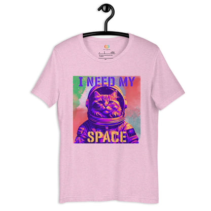 I Need My Space Astronaut Cat Crew Neck T-Shirt - Pet Pride Tees