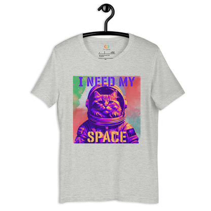 I Need My Space Astronaut Cat Crew Neck T-Shirt - Pet Pride Tees