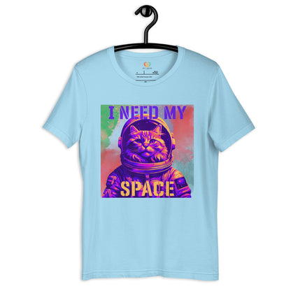 I Need My Space Astronaut Cat Crew Neck T-Shirt - Pet Pride Tees