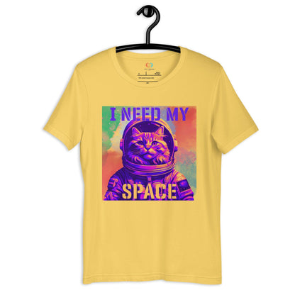I Need My Space Astronaut Cat Crew Neck T-Shirt - Pet Pride Tees