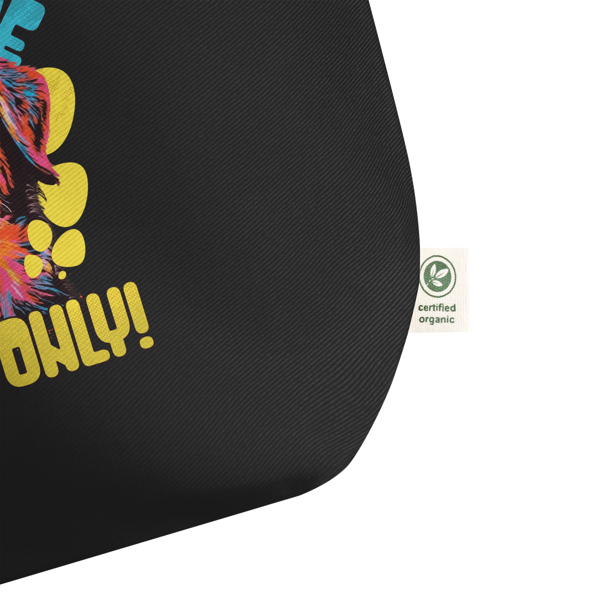 Pawsitive Vibes Only! Organic Cotton Tote Bag – Large & Durable - Pet Pride Tees