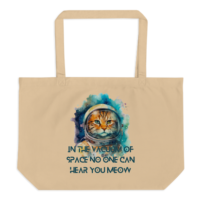 Space Cat Organic Cotton Tote Bag – Large & Durable - Pet Pride Tees