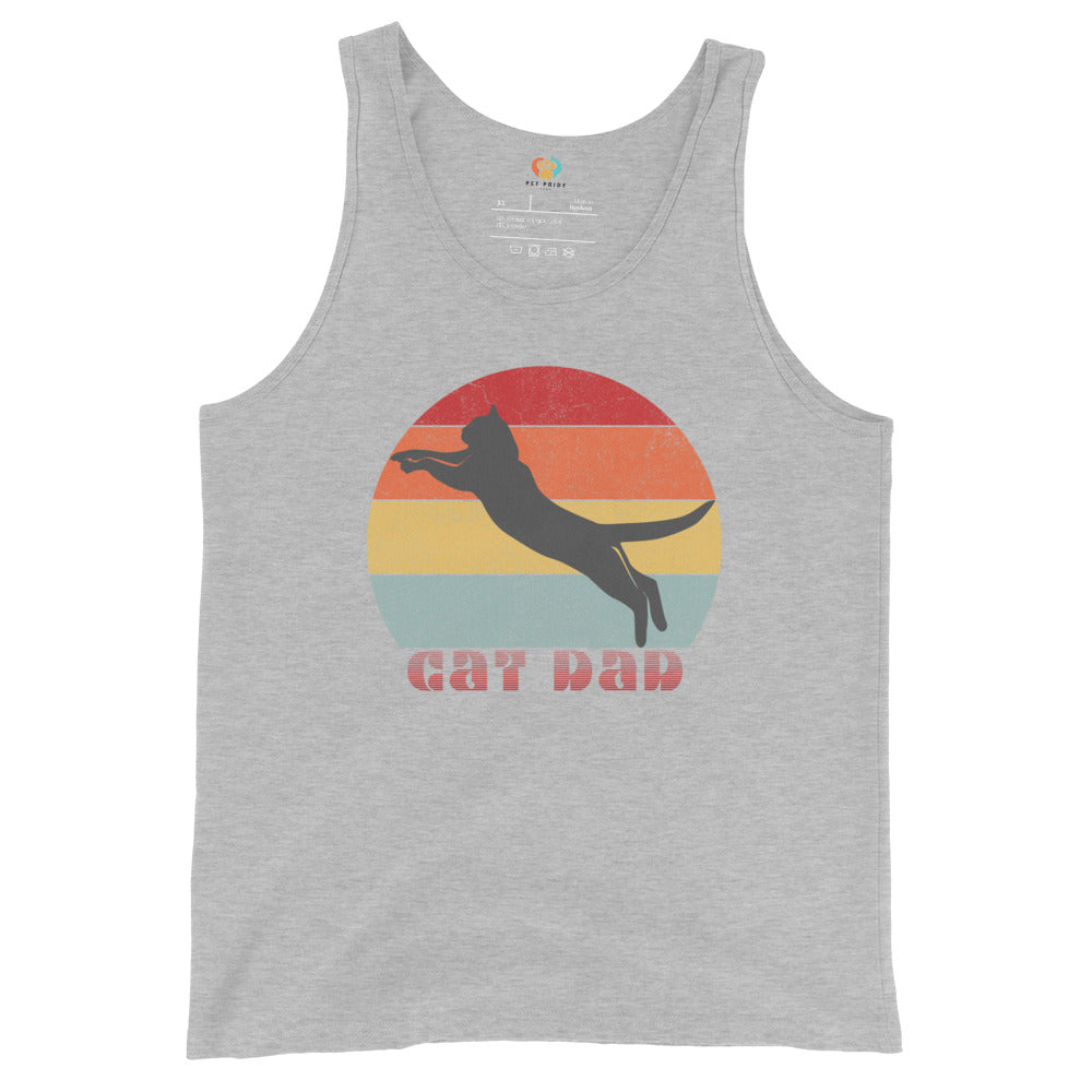 Cat Dad Tank Top – Soft Cotton Jersey - Pet Pride Tees