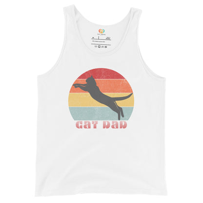 Cat Dad Tank Top – Soft Cotton Jersey - Pet Pride Tees