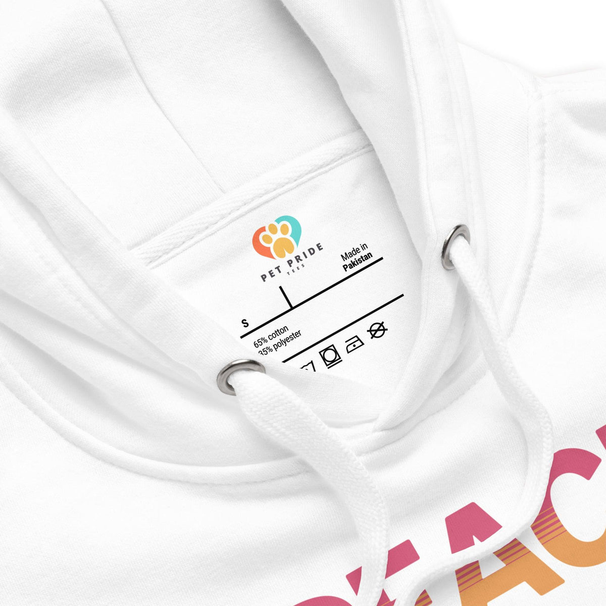 Peace Love Paws Unisex Hoodie – Cozy Fleece Pullover - Pet Pride Tees