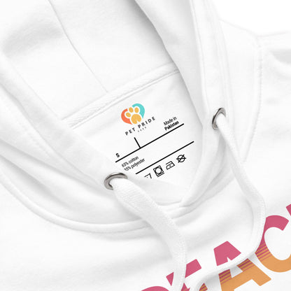 Peace Love Paws Unisex Hoodie – Cozy Fleece Pullover - Pet Pride Tees