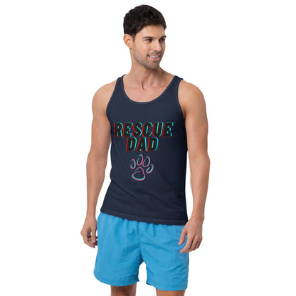 Rescue Dad Tank Top – Soft Cotton Jersey - Pet Pride Tees