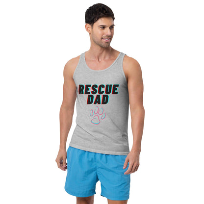 Rescue Dad Tank Top – Soft Cotton Jersey - Pet Pride Tees