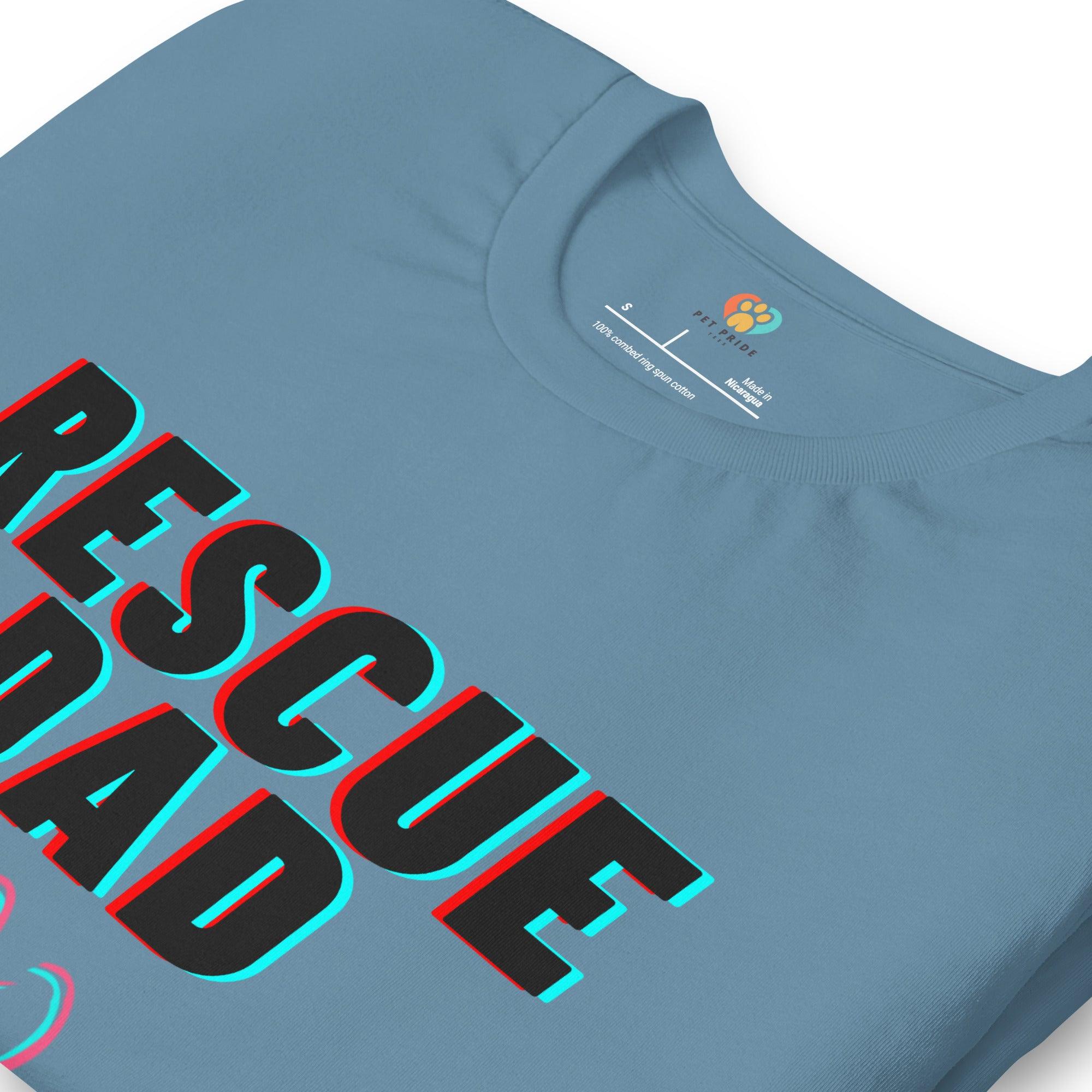 Rescue Dad Crew Neck T-Shirt - Pet Pride Tees