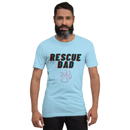Rescue Dad Crew Neck T-Shirt - Pet Pride Tees