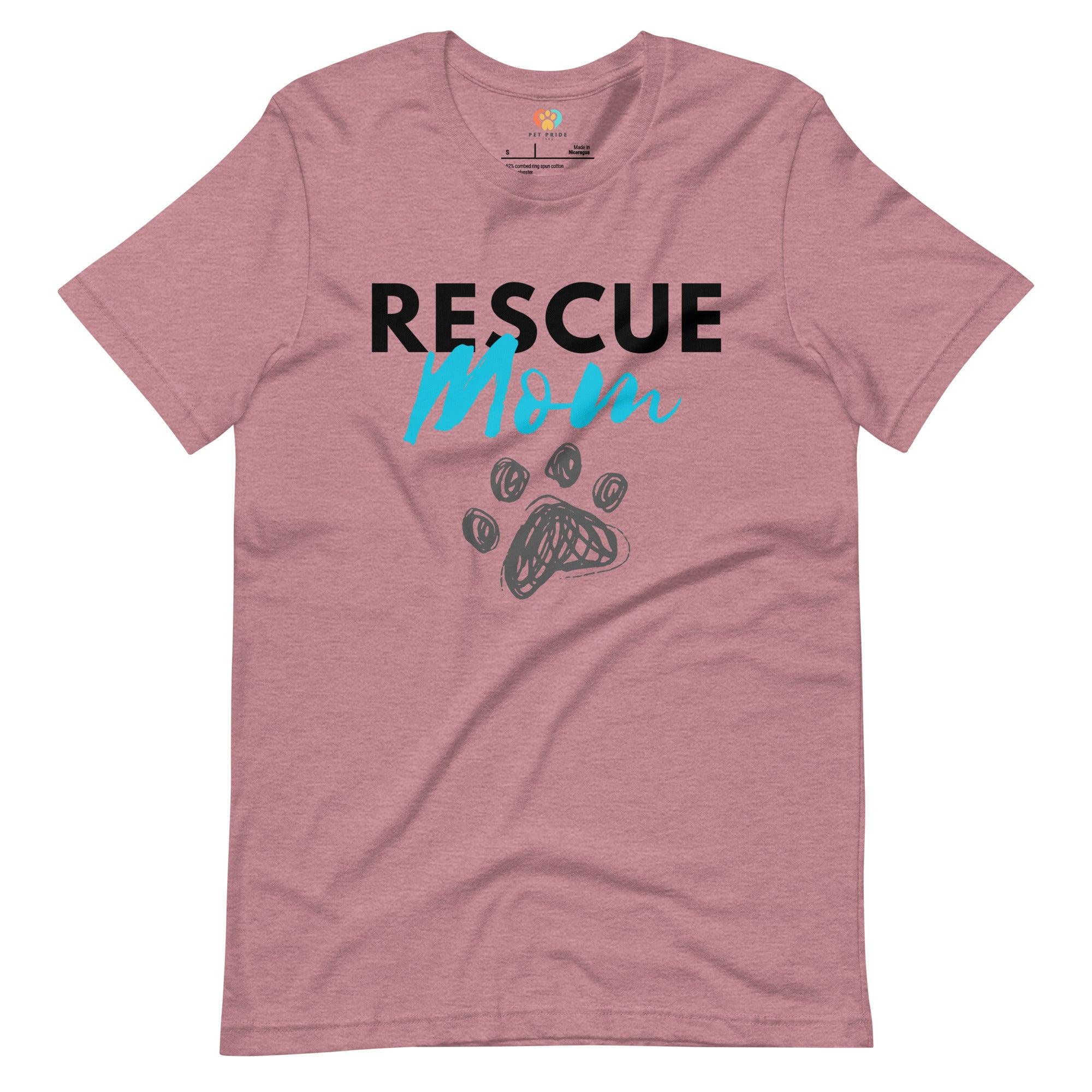 Rescue Mom Crew Neck T-Shirt - Pet Pride Tees