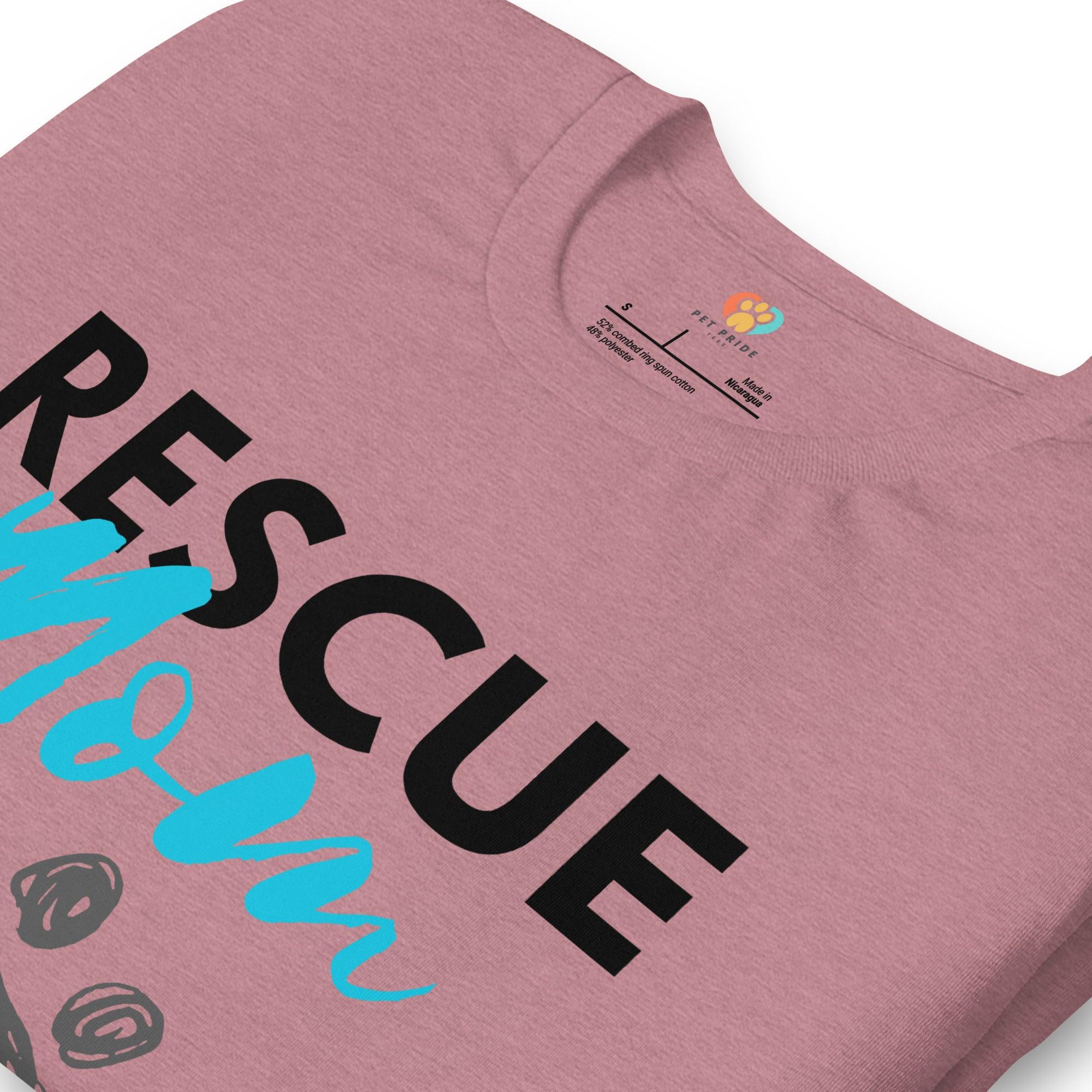 Rescue Mom Crew Neck T-Shirt - Pet Pride Tees