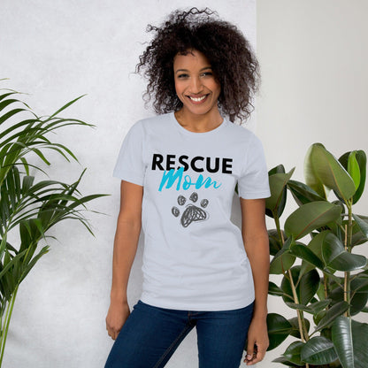 Rescue Mom Crew Neck T-Shirt - Pet Pride Tees