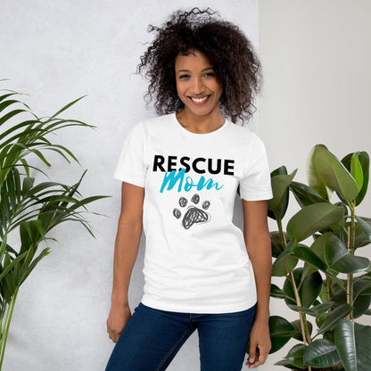 Rescue Mom Crew Neck T-Shirt - Pet Pride Tees