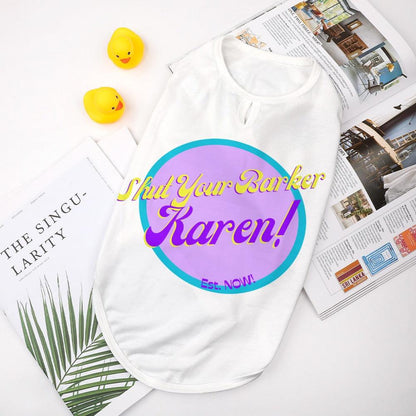Shut Your Barker Karen Pet Tank Top - Pet Pride Tees