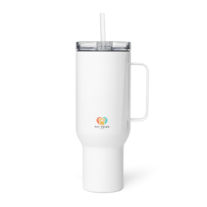 I Love NY Paw Heart Travel Mug w/Handle - 40oz - Pet Pride Tees
