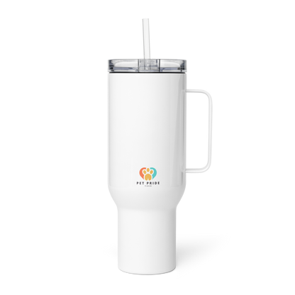 I Need My Space Astronaut Cat Travel Mug w/ Handle - 40oz - Pet Pride Tees