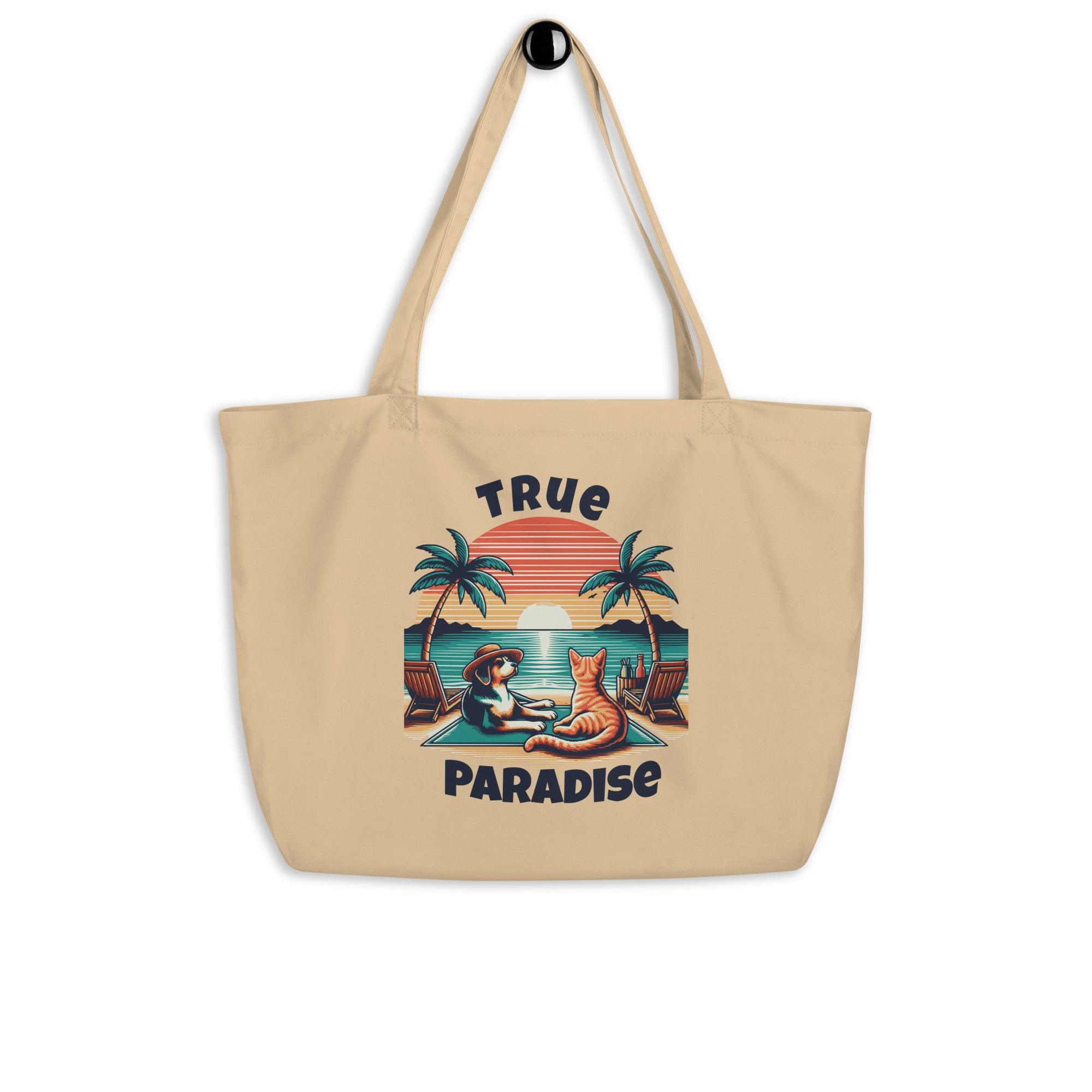 True Paradise Cotton Tote Bag – Large & Durable - Pet Pride Tees