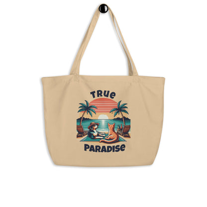 True Paradise Cotton Tote Bag – Large & Durable - Pet Pride Tees