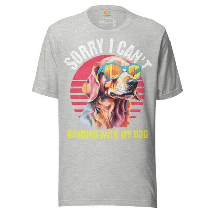 Hanging With My Dog Crew Neck T-Shirt - Pet Pride Tees