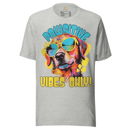 Pawsitive Vibes Only! Crew Neck T-Shirt - Pet Pride Tees