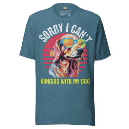 Hanging With My Dog Crew Neck T-Shirt - Pet Pride Tees