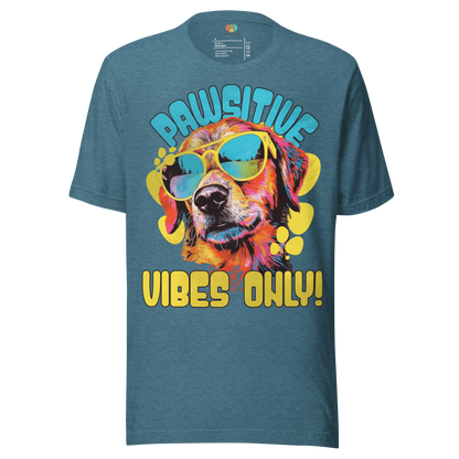 Pawsitive Vibes Only! Crew Neck T-Shirt - Pet Pride Tees
