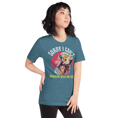 Hanging With My Dog Crew Neck T-Shirt - Pet Pride Tees
