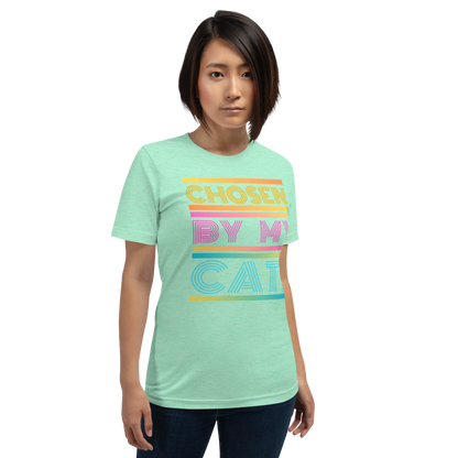 Chosen By My Cat Crew Neck T-Shirt - Pet Pride Tees