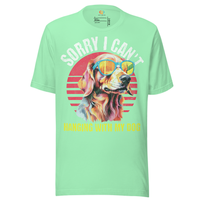 Hanging With My Dog Crew Neck T-Shirt - Pet Pride Tees