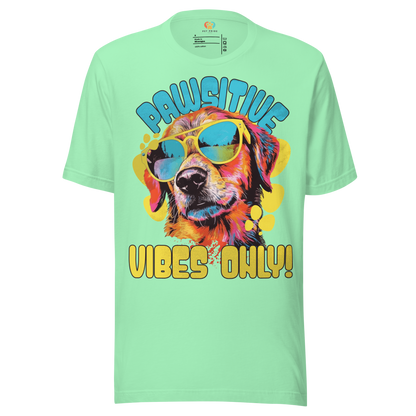 Pawsitive Vibes Only! Crew Neck T-Shirt - Pet Pride Tees