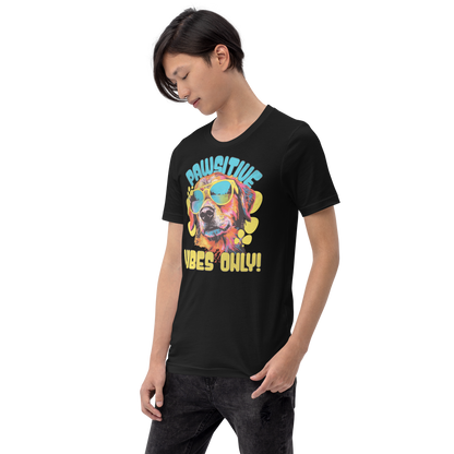 Pawsitive Vibes Only! Crew Neck T-Shirt - Pet Pride Tees