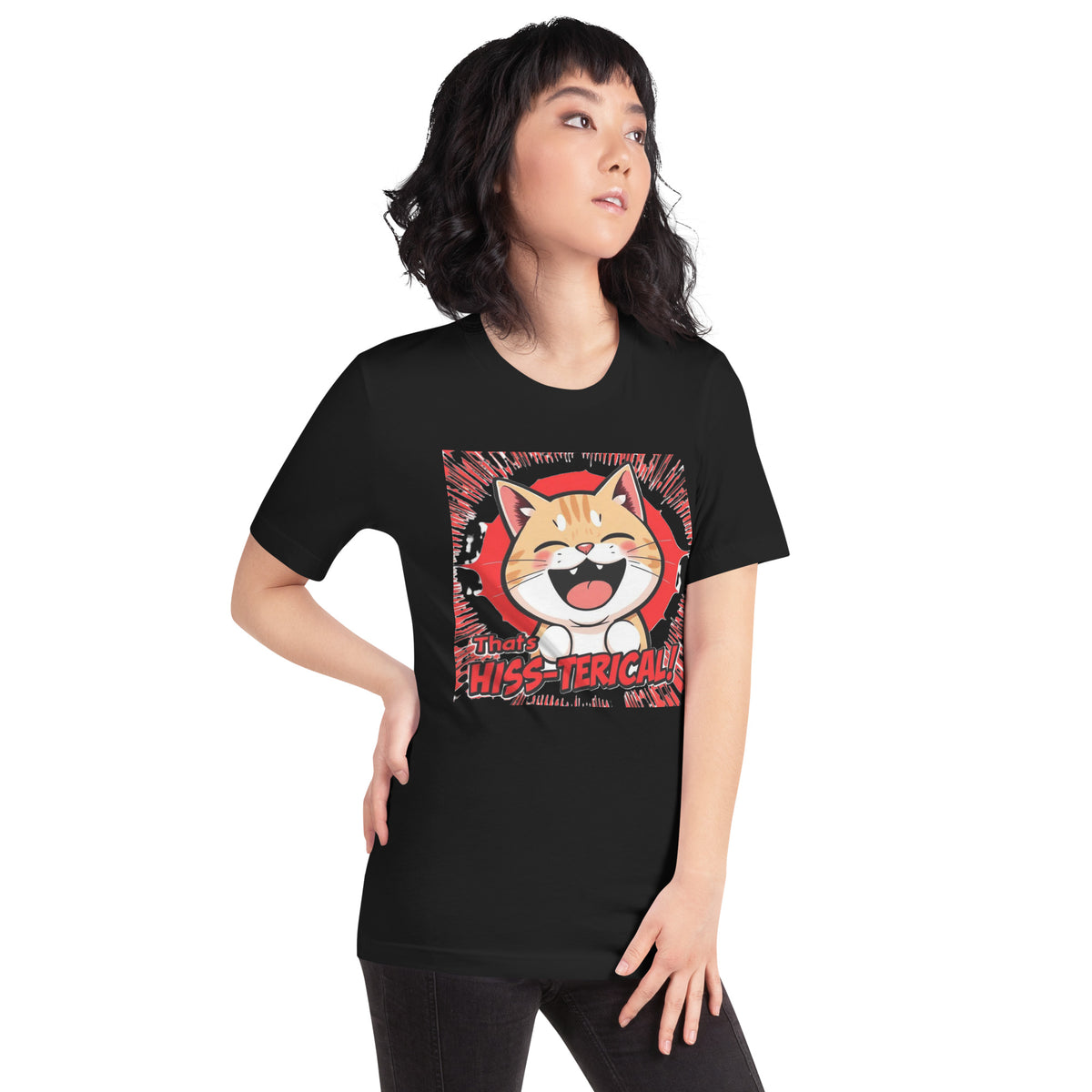 That’s Hiss-terical Crew Neck T-Shirt - Pet Pride Tees